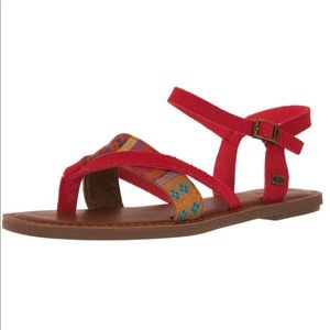 Toms Women's Lexie Cayenne Multi Sandal 9.5 Women